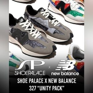 Shoe Palace x New Balance 327 “Unity Pack” Bandana Collab Size 7 Limited Edition
